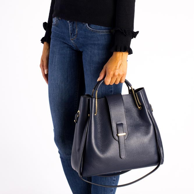 Bolso de piel auténtica PONZA 